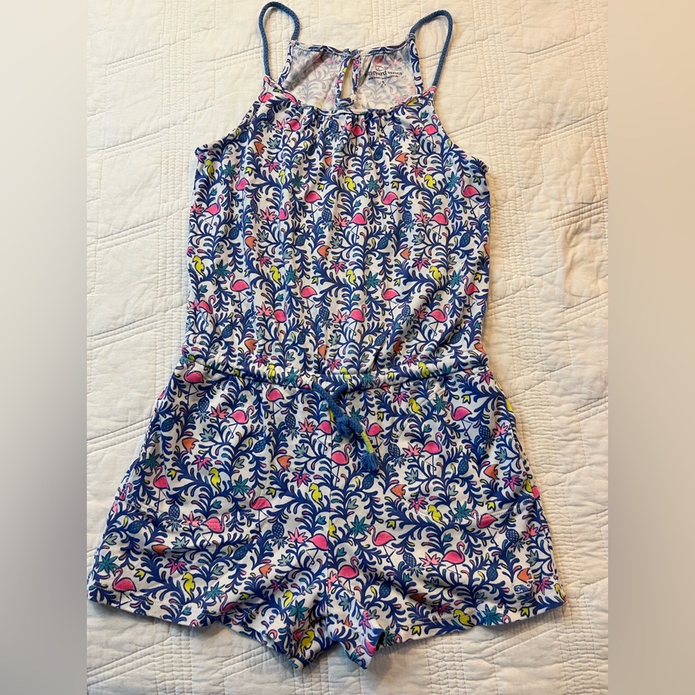 Vineyard Vines Summer Print Girls Romper size S (7-8)